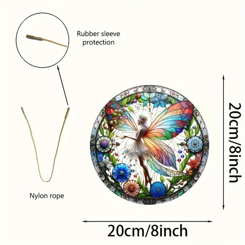 Glass-Style Fairy Suncatcher Acrylic Window Light Catcher Decoration Sun Catcher  Home