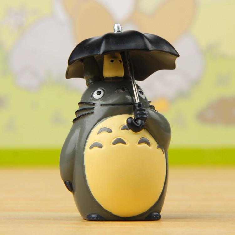 Totoro Cartoon Cute Umbrella Cat Mini Model Ornament For Micro Prop Landscape