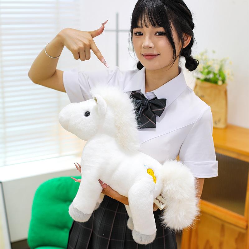 New Year Zodiac Horse Plush Toy - Lucky Horse Doll for Claw Machines and Decor