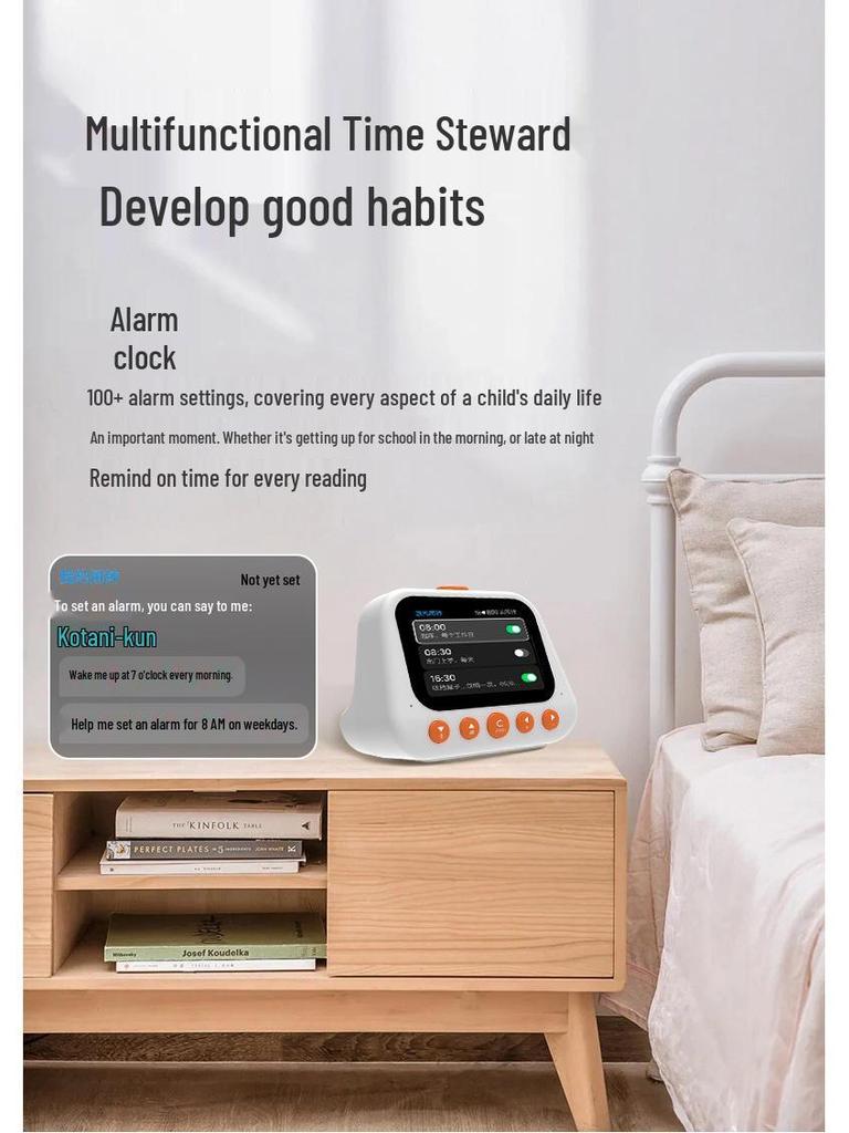 AI Time Treasure: Smart Alarm Clock and Multifunctional Learning Toy for Children's Early Education