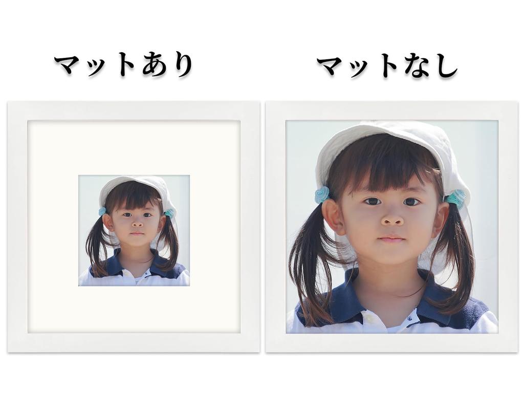 Set of 2 Wooden Square Photo Frames, 20x20mm, Wall-Mounted or Tabletop Use, with Matte Paper, White, Gift