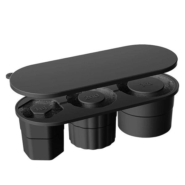 Newest Ice Cube Tray for Stanley Tumbler Cup 20/30/40 Oz Silicone Freezer Ice Molds with Lid for Juice Whiskey Ice Maker