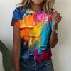 Süße Katze Tier 3D Druck T-Shirts Sommer Mode Damen Rundhals Kurzarm T-Shirt Tees Harajuku Y2K Tops Damenkleidung