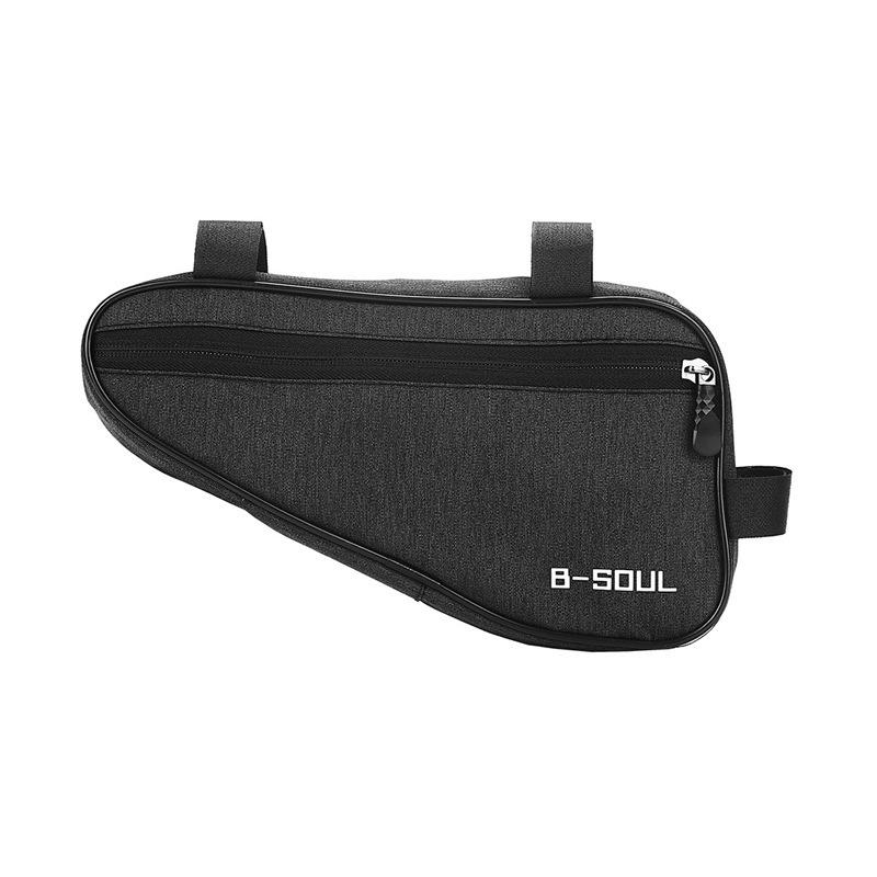 

B-SOUL Bicycle Frame Bag Waterproof Durable Oxford Fabric Large Capacity Triangle Shape with Zipper Closure for Cycling Storage One Size