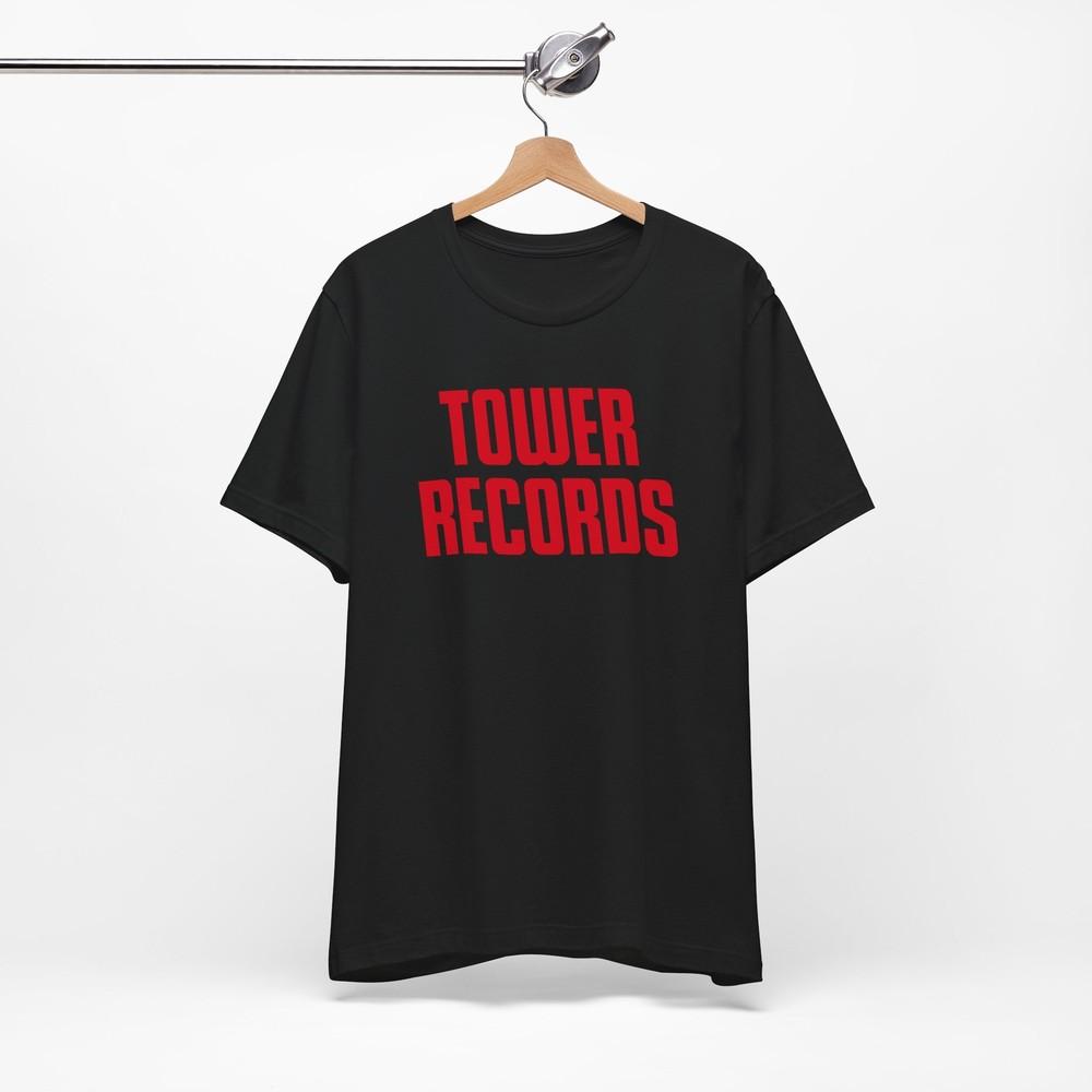 Tower Records t-shirt, defunct record store, Music Albums Vinyl Tapes CDs Rock Unisex T-Shirt XXXXL