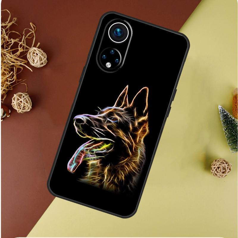 Cartoon German Shepherd Dog Case For Honor 200 Pro X9b X9a X8b X8a X8 X9 X9c 50 70 90 Honor Magic 7 Lite 6 5 Pro Cover