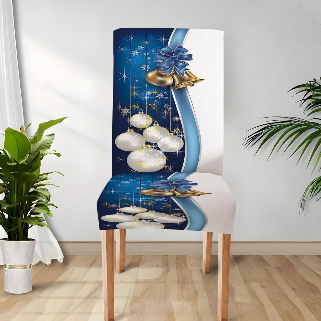 Christmas Decoration Stretch Covers Chair Cover Dining Room Office Banquet Chair Protector Elastic Material Armchair Cover M035