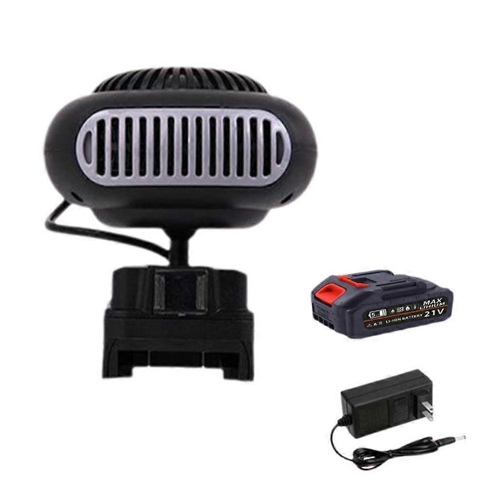 Wireless Lithium Battery Fan Heater Electric Tricycle Car Window Defogging Construction Site Outdoor Heating Hand Warmer Fan