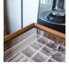 Walnut Grain Jewelry Organizer with Glass Lid - Anti-Oxidation Storage for Earrings, Rings, and Bracelets