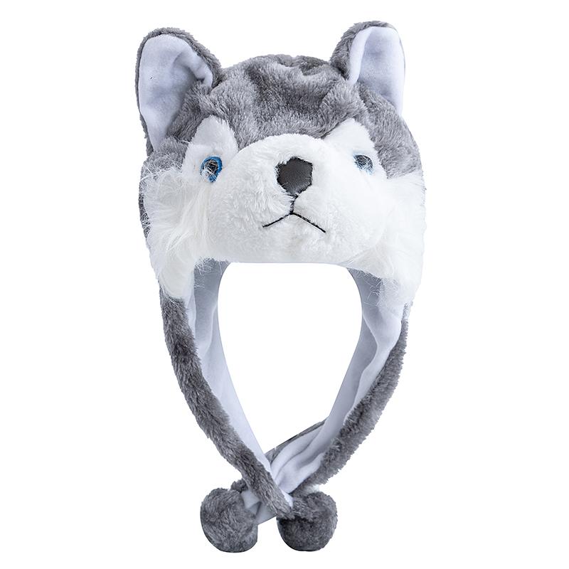 New Style Unisex Funny 3D Animal Style Decorative Hat Mischievous Couple Cap For Man Women Plush Winter Lovely Family Hat