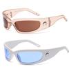 1/2pcs Trendy Designed Moon Rectangular Sunglasses Women Men Outdoor Cycling Sports Sunglass Vintage Hip Hop Punk Sun Glasses