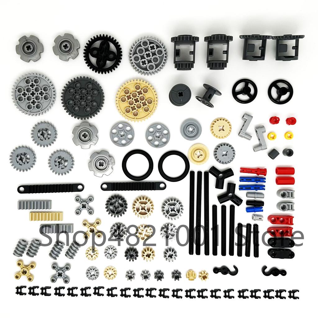 High-Tech Technical Parts Pin Beam Liftarm Axle Connector Panel Gear Car Motorcycle Building Blocks Bricks Technology Set Toys