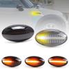 For Mini Cooper R50 R52 R53 Clear & Smoked Lens LED Side Marker Lamp Fender Turn Signal Dynamic Amber Lights