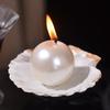 1Pc Ocean Theme Pearl Scented Candles with Shell Beach Photography Props Home Party Holiday Scented Candle Bathroom Decor