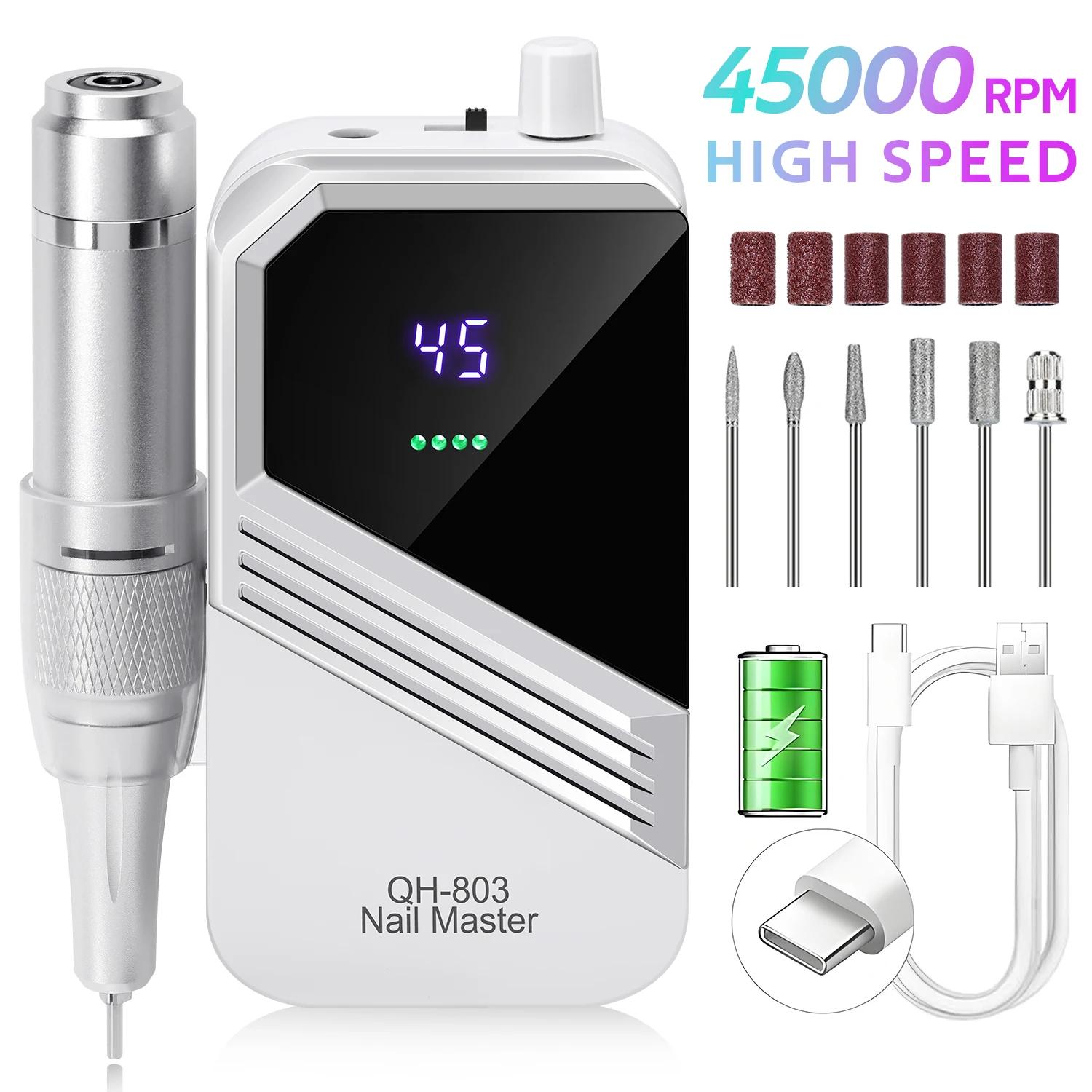 

DianaBeauty Портативная электрическая машинка для маникюра со светодиодным дисплеем, аккумуляторная, для гелевых ногтей, полировки, для маникюрного салона USB