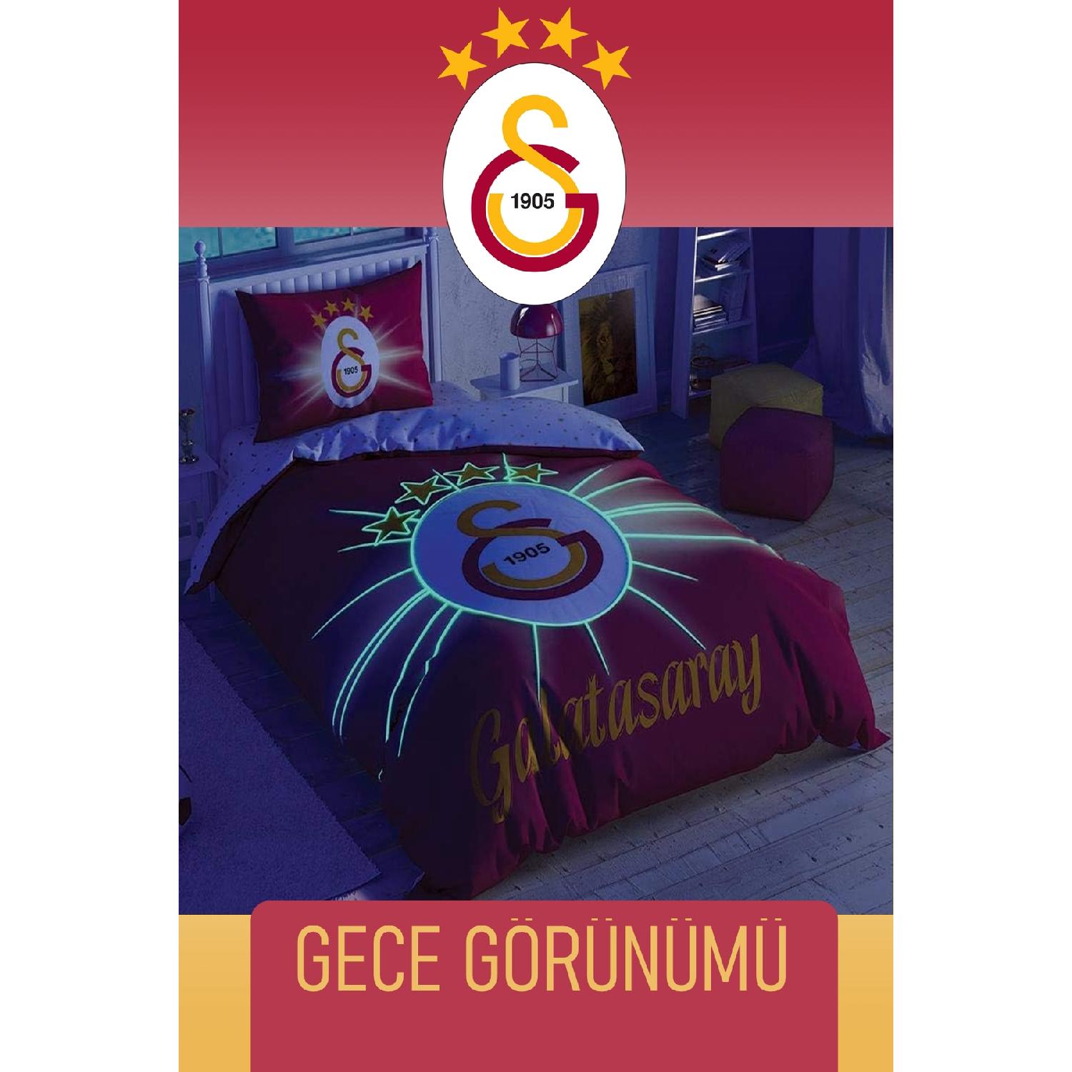 

Лицензированный комплект одинарных пододеяльников Galatasaray Light Glow