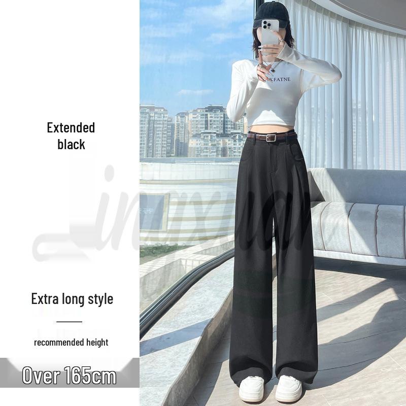 

Spring/Summer 2026 Women s High Waist Wide/Straight Leg Floor-Length Casual Trousers Extra Small