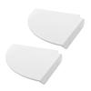 Floating Corner Shelf Wall Mount Acrylic Simple Shelf Wall Hanging Storage Rack For Kitchen, Bathroom, Bedroom 2Pcs
