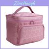 Spacious Handheld Women's Cosmetic Bag For Travel With Waterproof Material