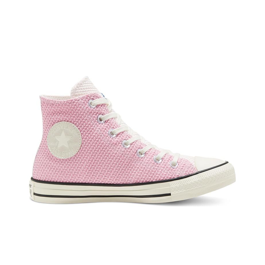 Converse Chuck Taylor All Star Everyday Vielseitige High-Top Canvas Schuhe Damen Sneaker Blau Rosa 568664C
