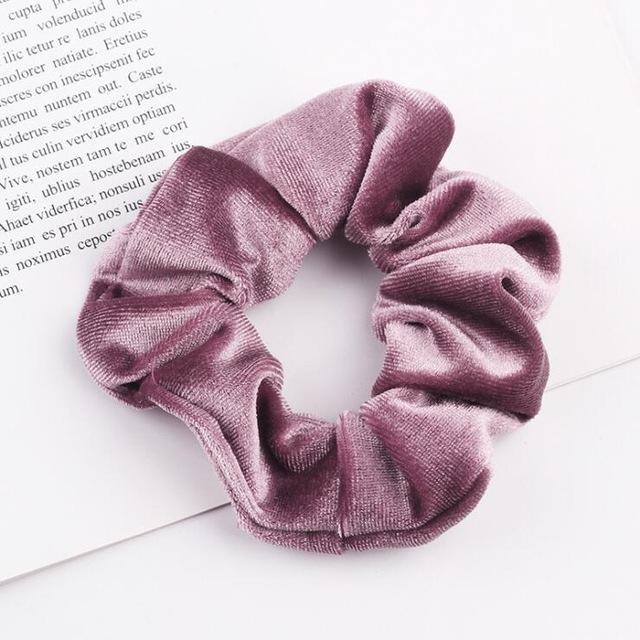 Classic All-match Velvet Scrunchies Women Girls Elastic Hair Rubber Bands Accessories Tie Hair Ring Rope Lady Headdress Headwear