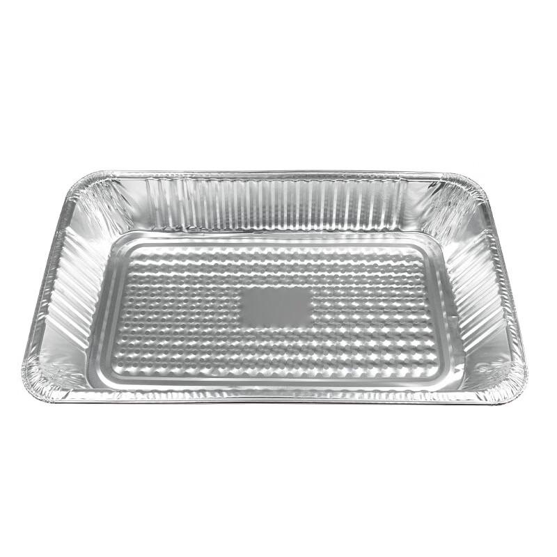 Fan Shun 9000ml Extra Large Disposable Aluminum Foil Trays for BBQ & Takeout, 50-Count (No Lid)