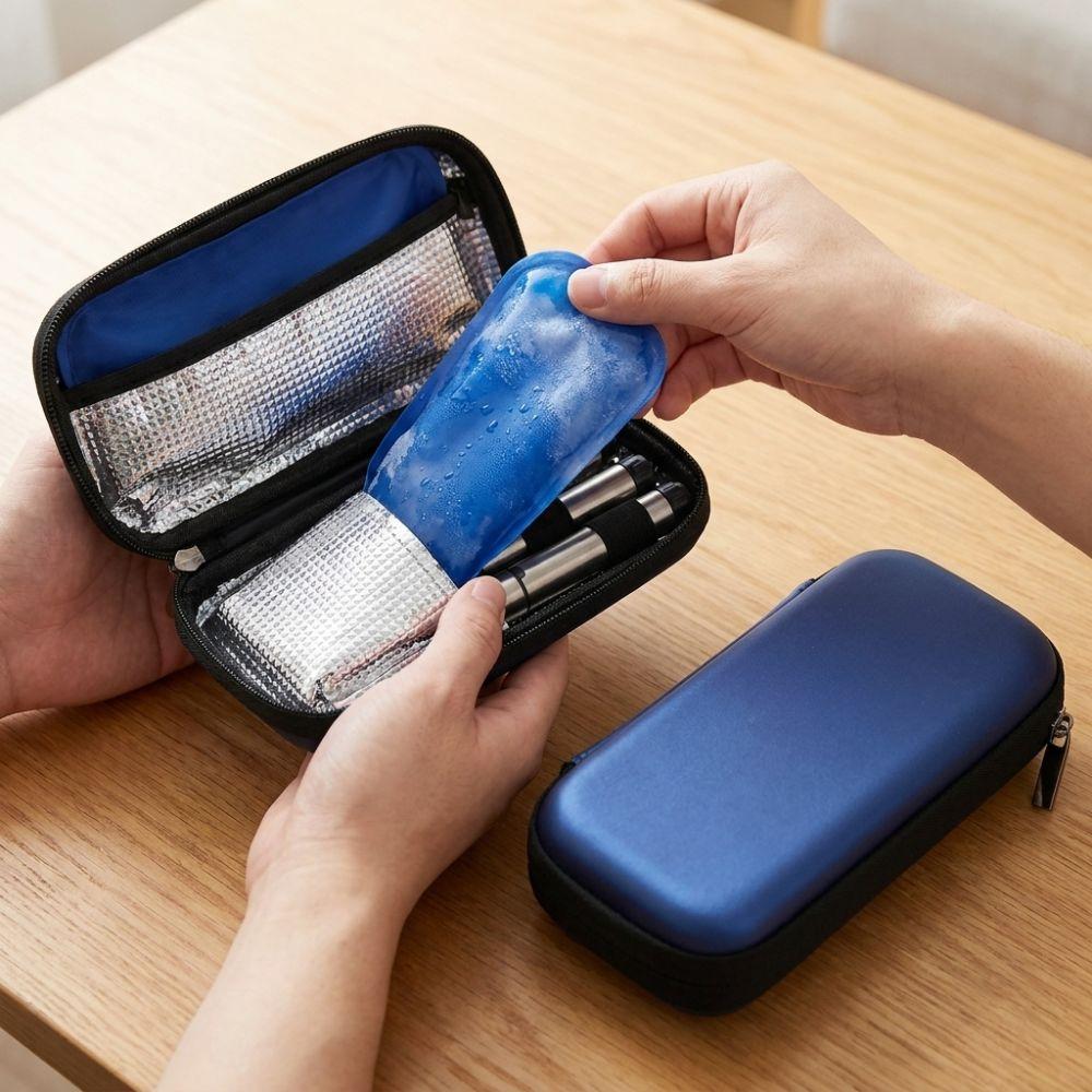 Waterproof Insulin Cooling Box Shockproof Insulin Pens Storage Box For Home Outdoor Camping