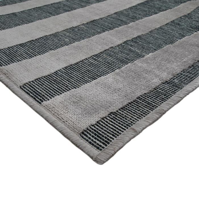 Modern Brown Relief Rug 160x230