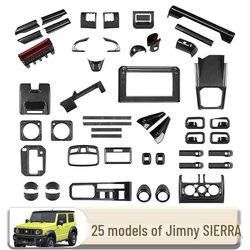 25-Piece Suzuki Jimny Nomade Gear Shift Knob & Handbrake Panel Trim Kit