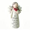Friendship Statue Lightweight Decorative Resin Friendship Figurine Sculpture for Desktop Red
