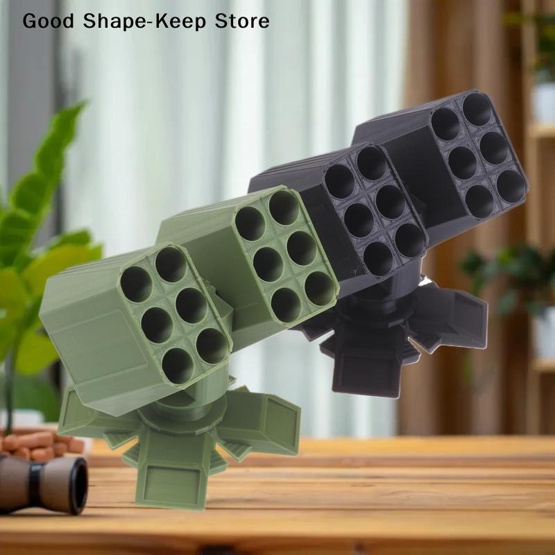 3D Printed Missile Shaped Pen Holder Desktop Organizer in Unique Design