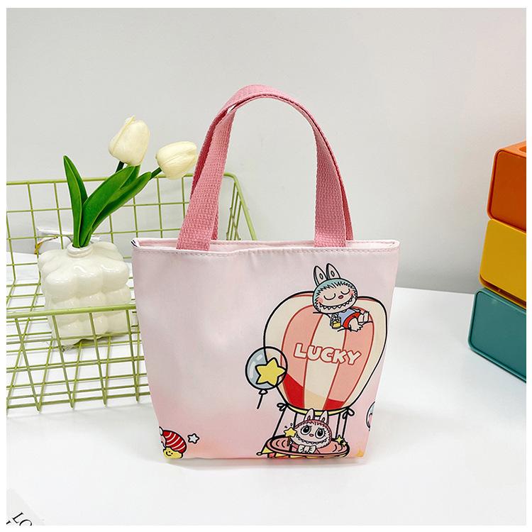New Labubu handbag all-match lunch portable handbag student snack girl tote bag