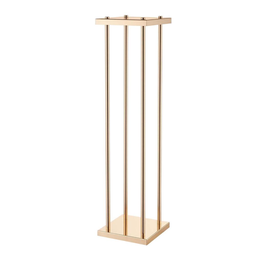 Wedding Flower Stand, 10PCS 80cm Column Flower Stand, Floral Stands with Metal Laminate, Cylindrical Cubic Floral Display Rack for Wedding, Party,