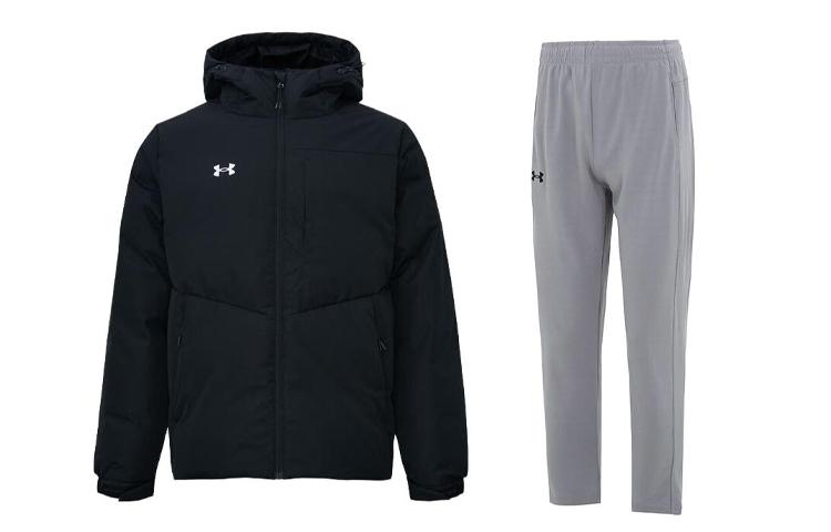 Under Armour Casual Sportswear Men s Hooded Thickened 23600801-001+23600703-014 2XL