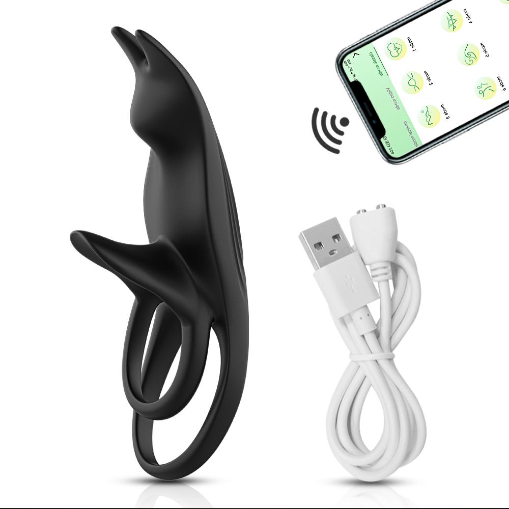 Couple Vibrator with Dual Motor Cockring Wireless Remote Cock Penis Ring Adult Sexy Toys For Men Delay Ejaculation Penisring