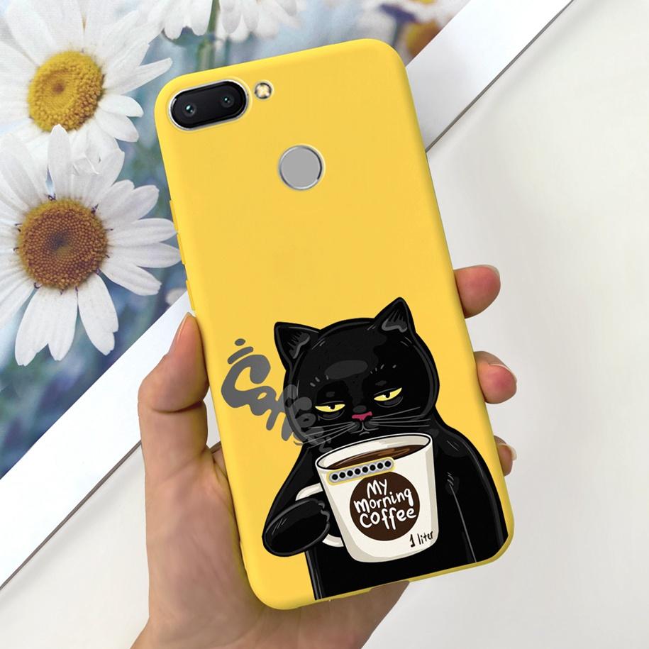 For Xiaomi Redmi 6 Case Redmi 6A Cover Cute Dinosaur Duck Cat Shockproof Bumper For Xiomi Redmi 6 6A Fundas Redmi6 Redmi6A Coque