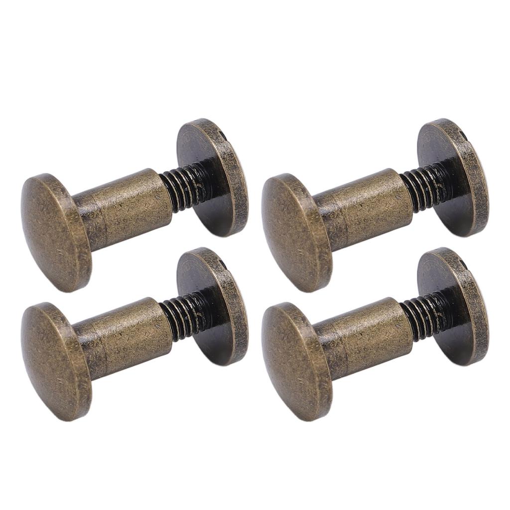 20 Sätze 8 x 7mm Bindnieten Antikbronze 8 x 5mm Bogenschlitzkopf Bindeschrauben Nieten für DIY