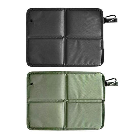 Folding Sitting Pad Waterproof Oxford Cloth Sit Pad Portable Foldable Camping Seat Cushion with Carabiner for Backpacking Hiking Picnics Outdoor Use