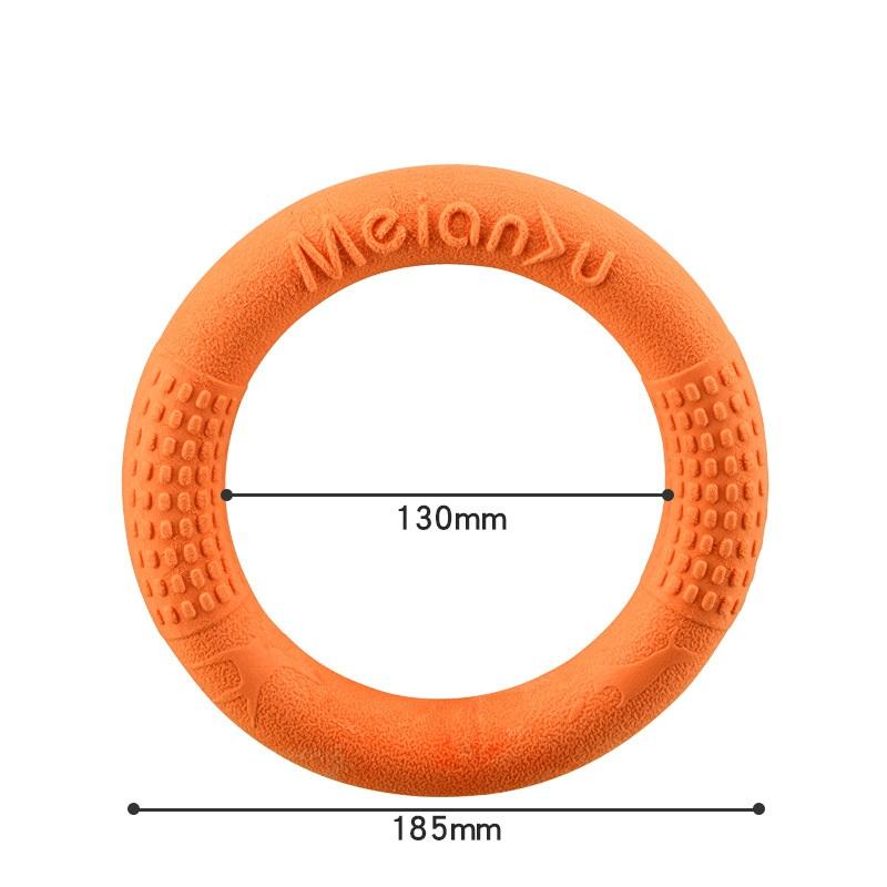 

1PCS TPR Dog Toys For Large Dogs Interactive Training Ring Puller Resistant For Dogs Pet Flying Discs Bite Ring Toy Dog Ring оранжевый