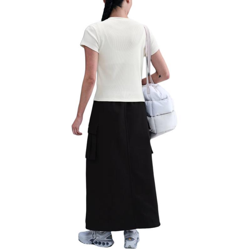 Nike Solid Color Slim Fit Round Neck Short Sleeve T-Shirt Women tops HV4995-133