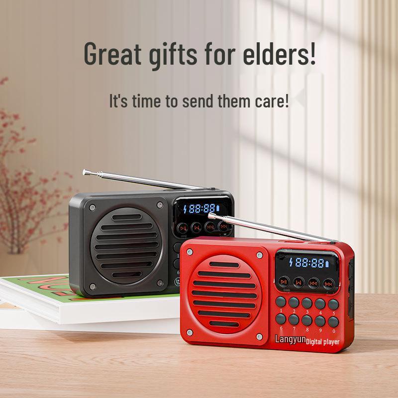 Jinzheng 875 Bluetooth Portable MP3 Player with Card Slot and High Volume for Elderly