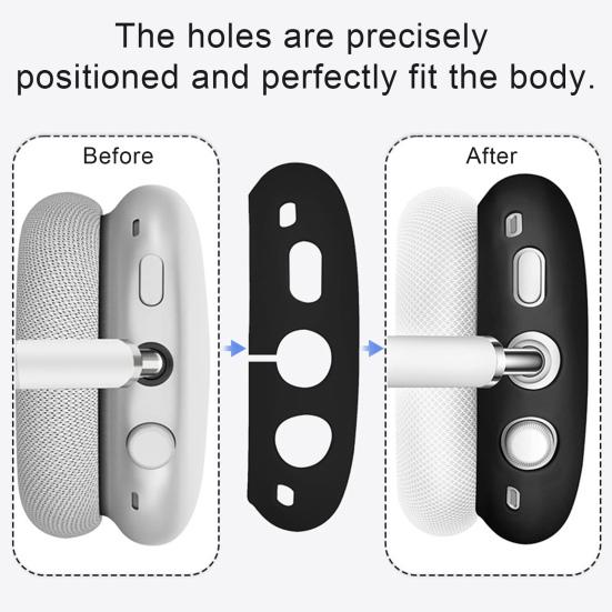 Kopfhörerhülle für AirPods Max Vollständige Schutzhülle Weiche Silikonhülle Kratzfest & Schweißbeständig Präzise Aussparungen Ohrpolster Kopfbügel Schutz