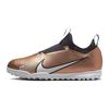 Zoom Vapor 15 Academy Anti Kick And Abrasion Resistant Low Top Soccer Shoes Gold Black Kids' DR6052-810