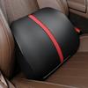 For car headrest lumbar support space memory foam leather car neck pillow lumbar support four seasons universal