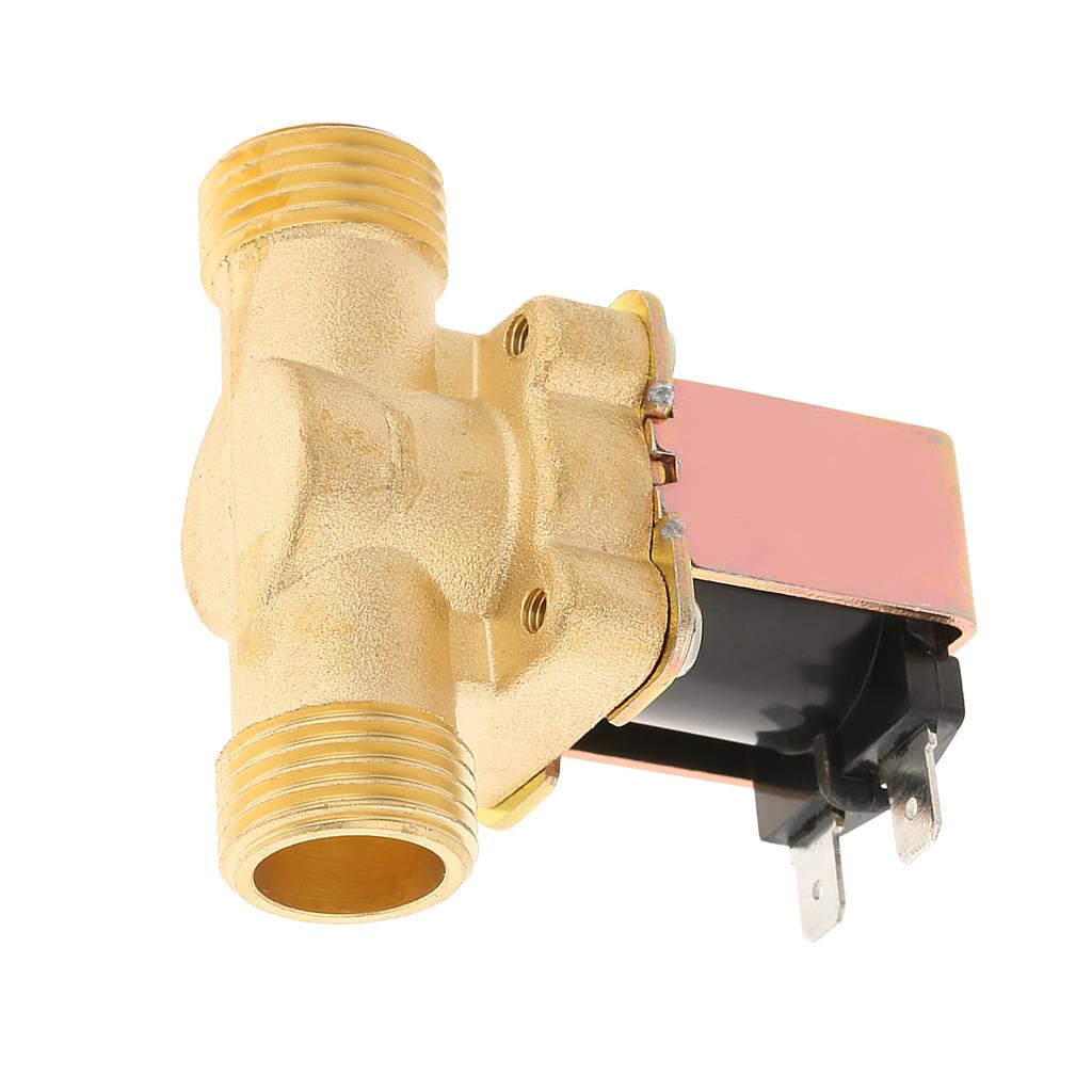 1 2  DC 12V Normally Closed Brass Electric Solenoid Valve For Water Control