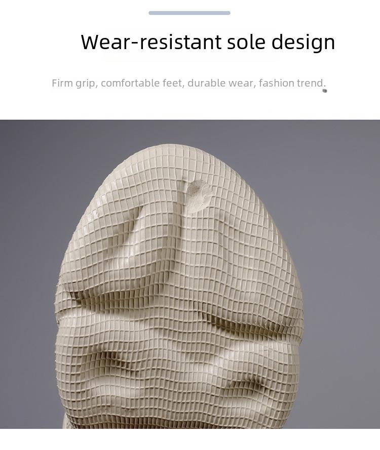 2025 Summer Men's Closed-Toe Coconut Beach Sandals for Outdoor Comfort