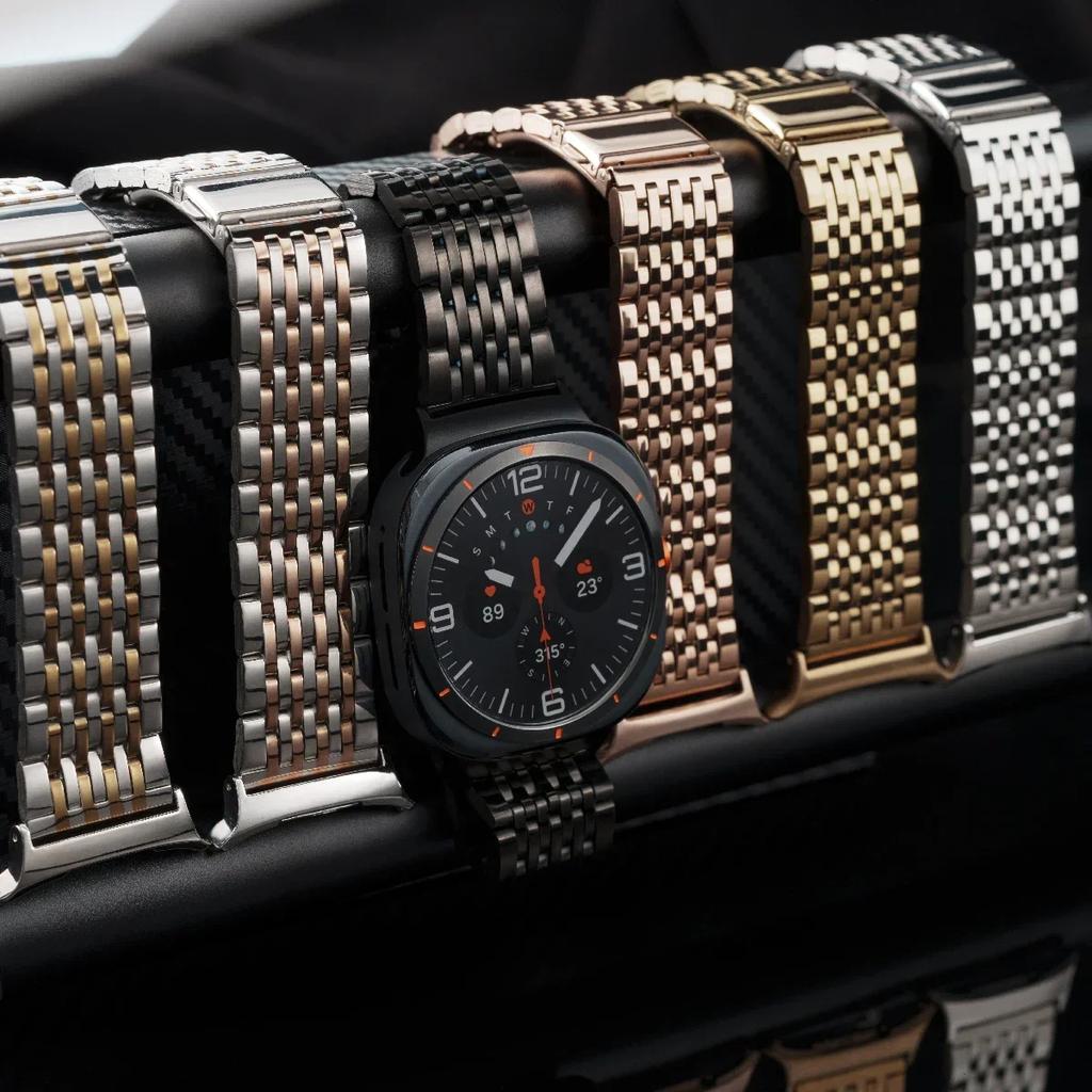 Watch Bracelet Strap for Samsung Galaxy Watch Ultra 47mm Smartwatch Stainless Steel Band for Galaxy Watch 7 Metal Wristband