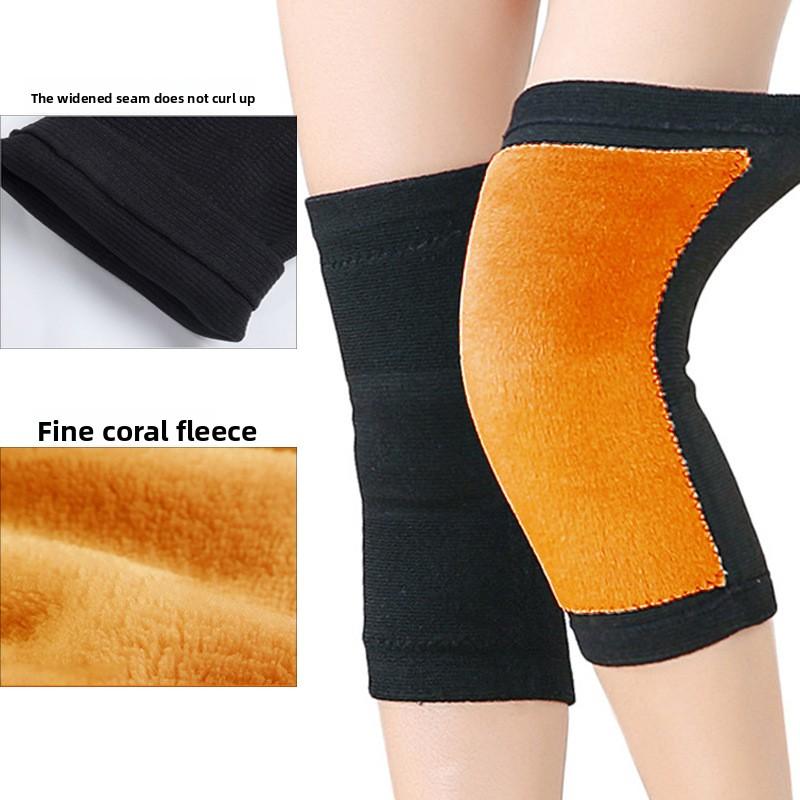 Sports Knee Pads Jinrong Warm Knitting Four-sided Elastic Leg Pads for The Elderly Cold Legs Pressurized Fixed Knee Joint Cover