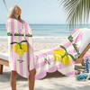 1PC La Dolce Vita Amalfi Lemon Beach Towel, Quick Dry Lightweight Polyester Towel, Soft Absorbent Italian Themed Towel for Swimm