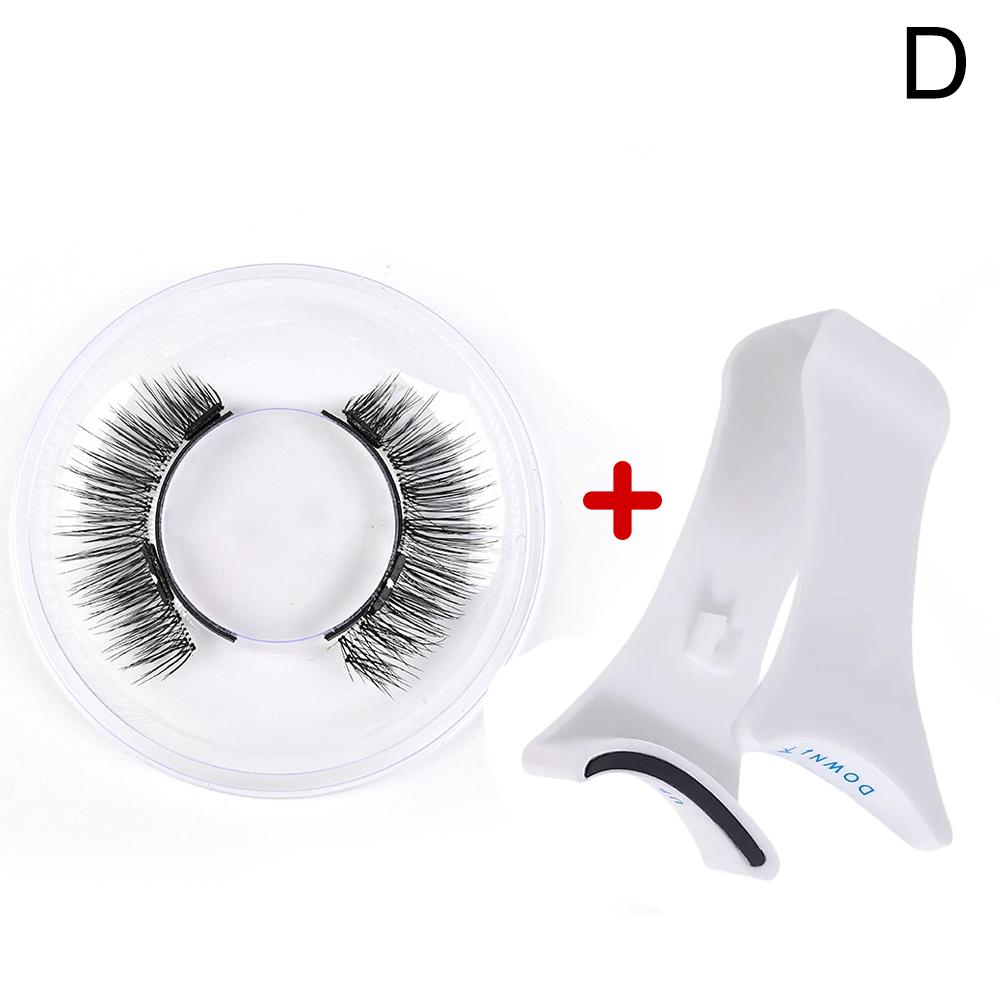 3D Magnetic Eyelashes Handmade Natural Magnetic False Eyelashes Reusable Magnetic Eyelashes Tweezers Set
